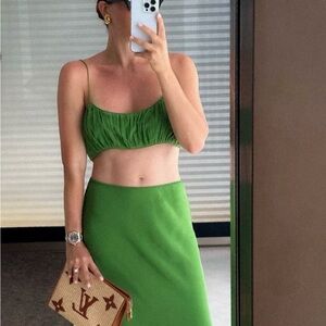 NWT. Doen Amora Top and Elowen Skit-Emerald.